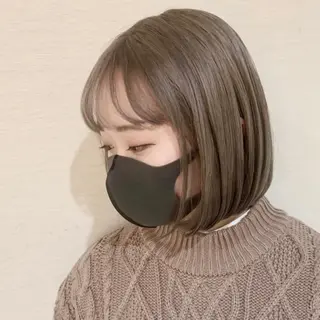 ミディアム ブリーチなしダブル/ レイヤーカット 小棹のヘアスタイル