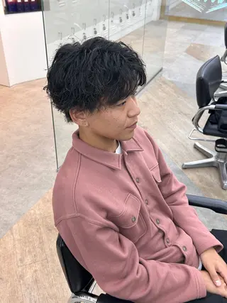 パーマ メンズ 🌀湯浅禅也🌀 /シャドウパーマ/栄のヘアスタイル