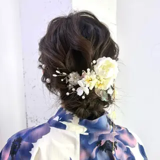 ヘアアレンジ MINAMO 韓国レイヤーのヘアスタイル