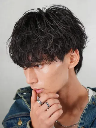 ミディアム パーマ メンズ fifth 天神大名所属・天神大名メンズパーマ 【fifth】のヘアスタイル