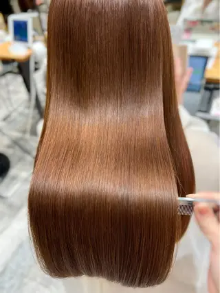 セミロング カラー 美髪ヘッドスパ🫧 西山紗奈江💆‍♀️のヘアスタイル