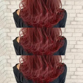 ミディアム カラー 赤み消しカラー /透明感カラー 上長のヘアスタイル