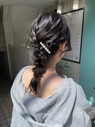 ミディアム ヘアアレンジ 小原 慧美のヘアスタイル