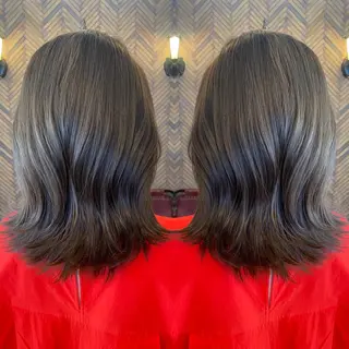 セミロング カラー tocca 💜石田愛結💜のヘアスタイル