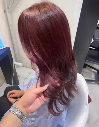 ロング カラー 💞暖色カラー 💞risaのヘアスタイル