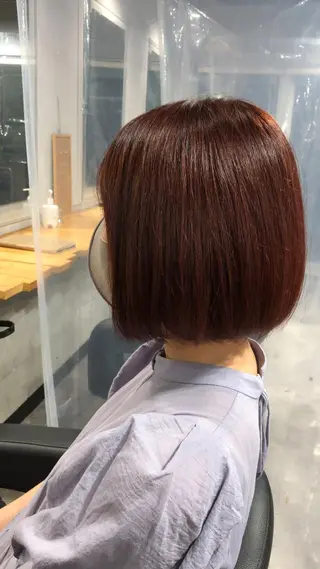 ショート カラー 💗レイヤーショート ボブ艶髪/竜也💗のヘアスタイル