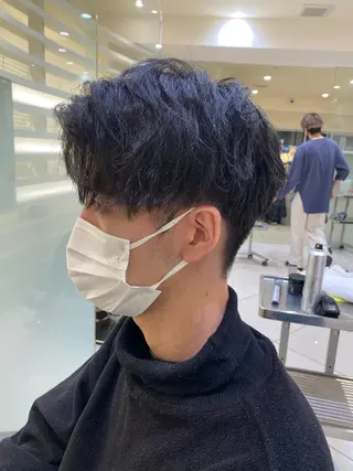 メンズ 💎耳ツボジュエリー ×銀座美容室💎のヘアスタイル