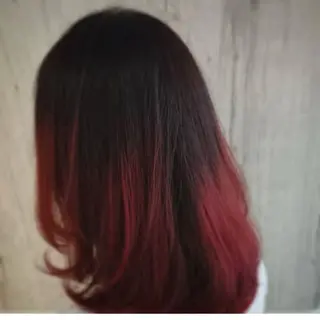 ミディアム カラー Agu canan uranoのヘアスタイル