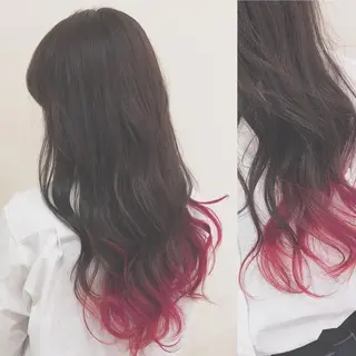 ロング カラー cyan SANAMIのヘアスタイル