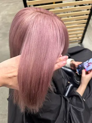 カラー やりすぎないパーマ ニュアンスパーマのヘアスタイル
