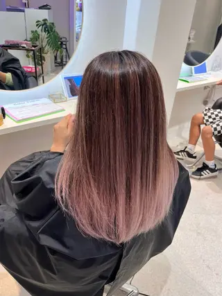 ロング カラー KANA🎀韓国 🇰🇷ハイライトのヘアスタイル