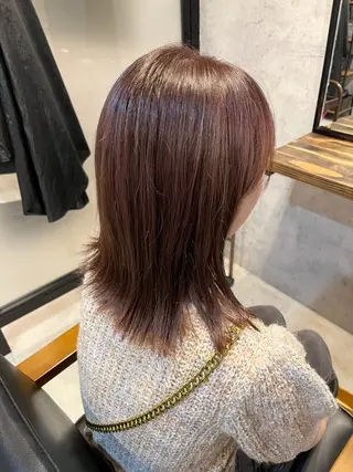 ミディアム カラー La fith hair share野田阪神所属・タイガ/ｽﾀｲﾘｽﾄ /野田/福島/透明感のヘアスタイル