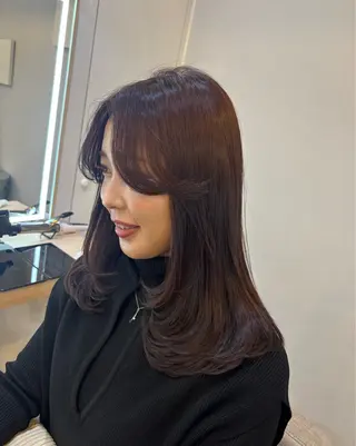 セミロング カラー little×kuruku 銀座2号店 【リトルクルク】所属・🗽うる艶/メンズ Yui🗽🗺️のヘアスタイル