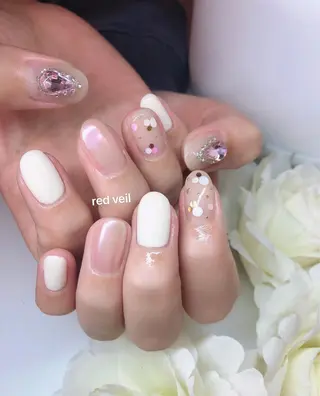 ミディアム ネイル 長さ出し専門 nynaのネイルデザイン