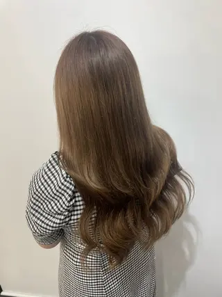 ロング カラー 𝙃𝘼𝙍𝙐🎀 韓国×エクステのヘアスタイル