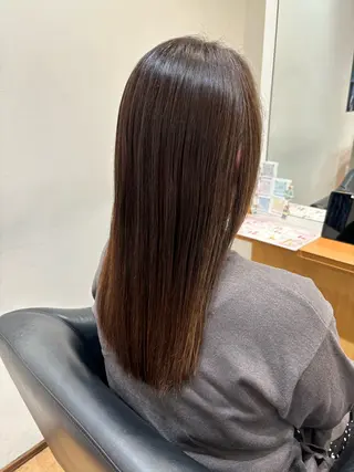 ロング パーマ 秋山知穂🌸縮毛矯正 ショートお任せ🌸のヘアスタイル