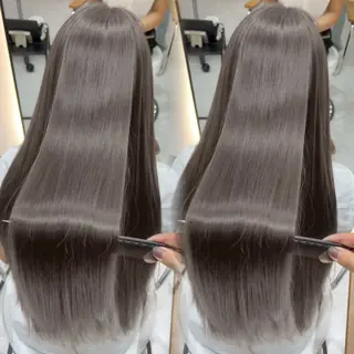 ロング 🩶レイヤー/艶髪/ 顔周り/韓国風/輝士のヘアスタイル