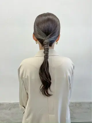 セミロング 🎀うる艶モテ髪🎀 透明感/ユナのヘアスタイル