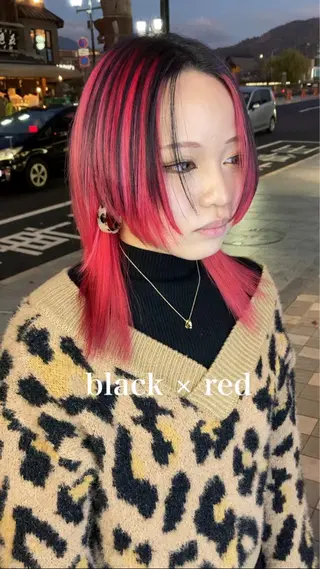 ミディアム カラー Selenehair 三条本店のヘアスタイル