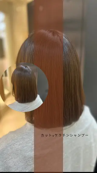 ショート 艶質改善/縮毛矯正 ササキナツミのヘアスタイル