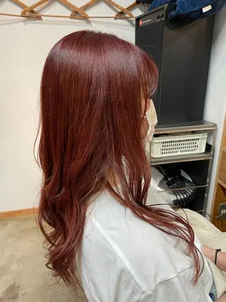 ロング カラー パーマ ヘアアレンジ entality lit所属・暖色ボブ 🍊rikakoのヘアスタイル