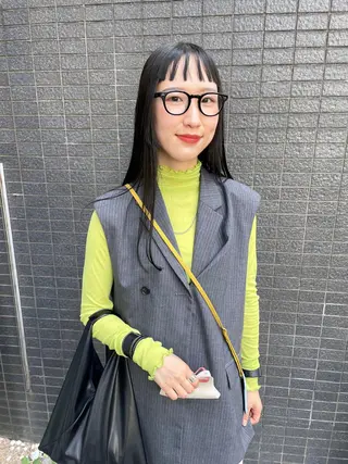 セミロング カラー パーマ ヘアアレンジ メンズ キッズ ネイル マツエク・マツパ アイブロウ tatsumi/ボブ ウルフ/レイヤーのヘアスタイル