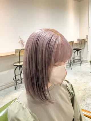 カラー 森田翔斗 顔周りレイヤーのヘアスタイル