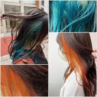 ミディアム カラー レイヤー✂︎赤み消し 髪質改善/井上健太のヘアスタイル