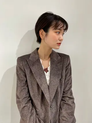 ショート カラー hair design SUN room【サンルーム渋谷】所属・レイヤーボブ/渋谷 /メンズyuinaのヘアスタイル