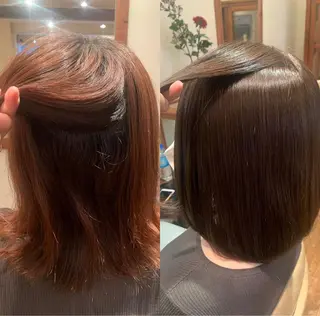 ミディアム A10+α所属・加茂 しのぶのヘアスタイル