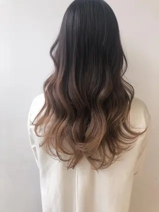 セミロング カラー ヘアアレンジ 【公式】amble luxe池袋東口🩷のヘアスタイル