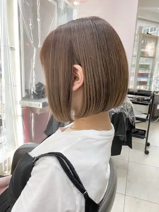 ショート カラー ボブ/レイヤー /植原健太のヘアスタイル