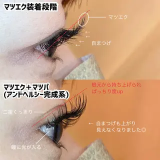 マツエク・マツパ ﾐｰｶﾗｰ Masubuchi️のマツエク・マツパデザイン