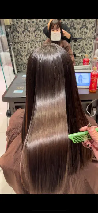 セミロング 縮毛/髪質改善 上野颯太のヘアスタイル