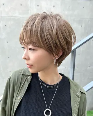 ショート カラー 銀座/ショート特化/ 似合わせカット/といのヘアスタイル