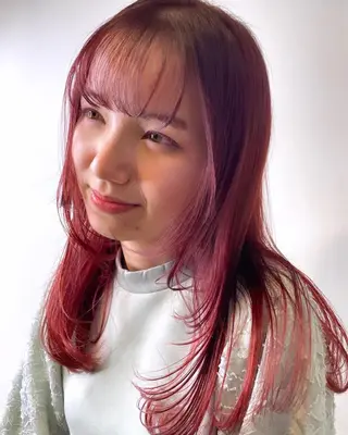 セミロング カラー BoomBOX所属・HIBIKI/原宿 ハッシュカット🪄のヘアスタイル