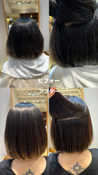 ミディアム 🦖SERIKA🦖 ボブカットのヘアスタイル