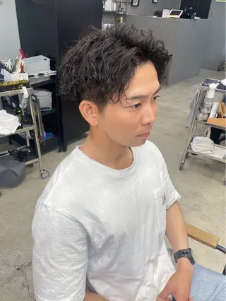 ショート パーマ メンズ メンズ専門サロン wokeのヘアスタイル