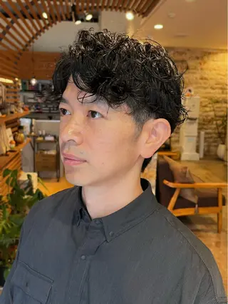 ショート YUI🍊 ボブ/メンズパーマのヘアスタイル