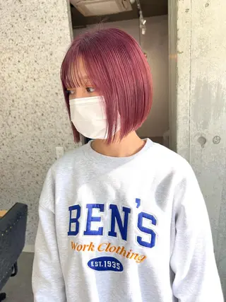 ショート カラー lani 天神大名/ブリーチのヘアスタイル