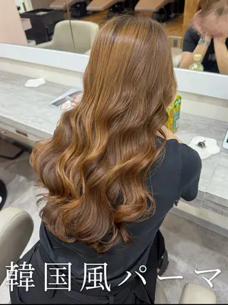ロング パーマ 韓国風パーマ/ヘア セット/店長みづきのヘアスタイル