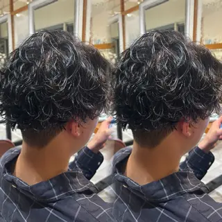 パーマ メンズ ‎🤍⛓ハイトーン カラー/RYOのヘアスタイル