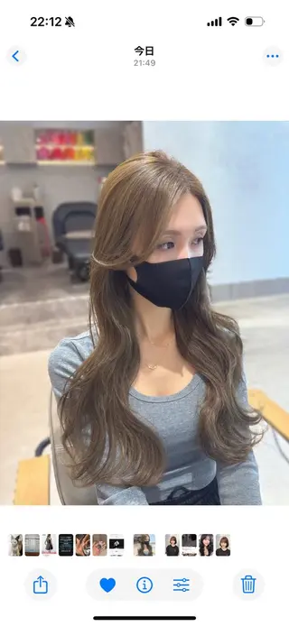 ロング 韓国風×髪質改善 ゆりのヘアスタイル