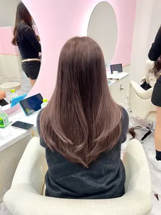 ロング 韓国/縮毛矯正/ カンタのヘアスタイル