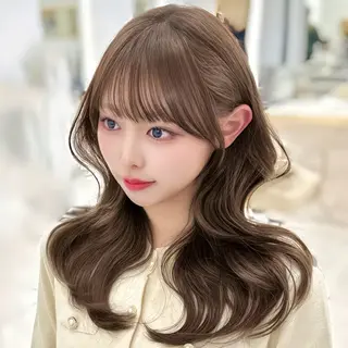 ロング 韓国顔まわり/前髪 /レイヤー/いつきのヘアスタイル