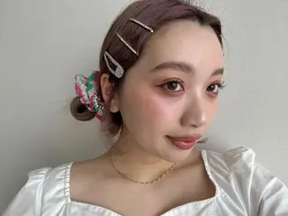 セミロング カラー アイブロウ yamanaka honamiのヘアスタイル