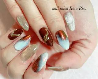 セミロング ネイル ネイルスタジオ シェイクユアハンズのネイルデザイン