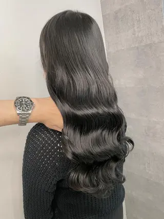 ロング _WHITE+ 南海難波店のヘアスタイル