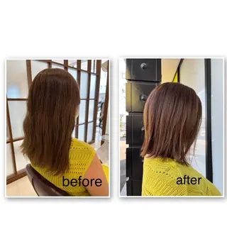 ミディアム ツヅキ マスミのヘアスタイル