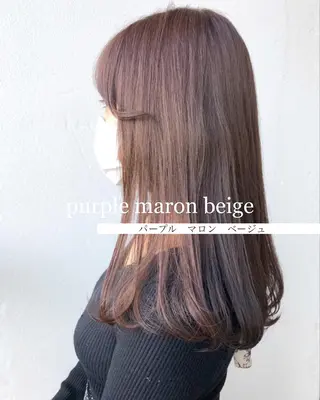 ロング カラー 店長/mao/ 前髪/顔周りカットのヘアスタイル